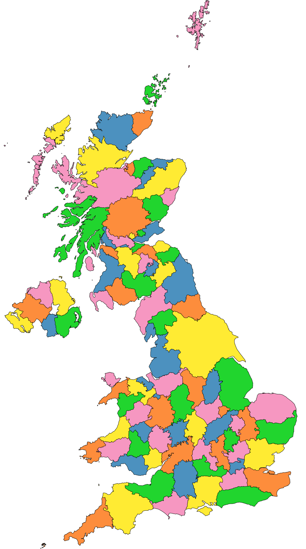Counties of the United Kingdom.