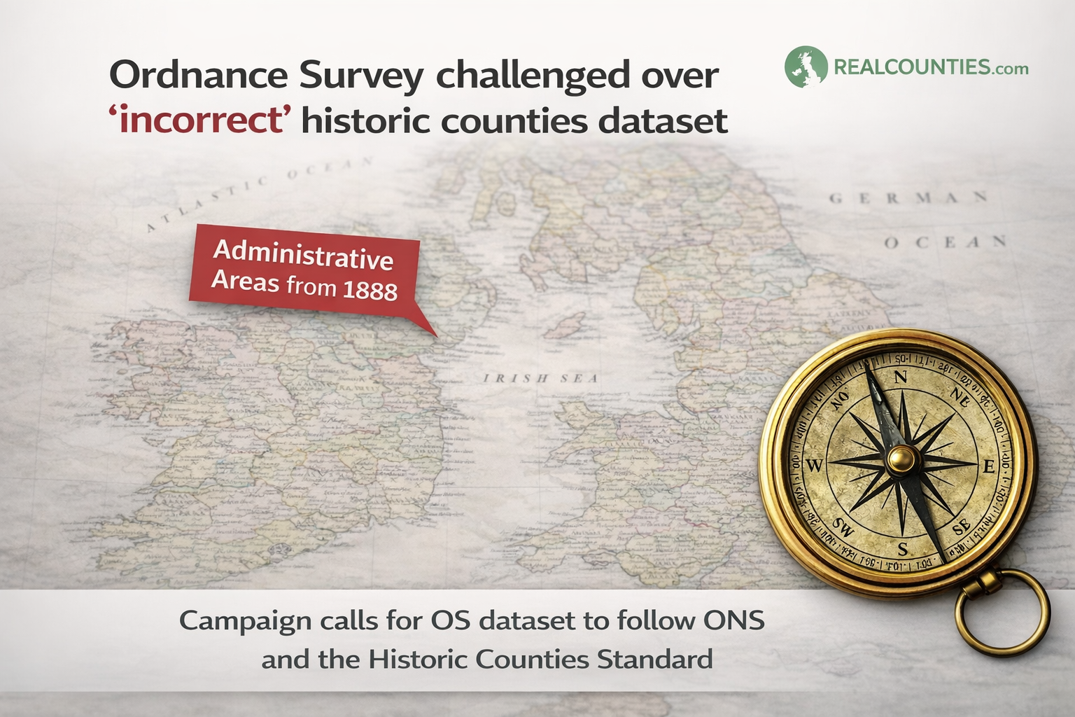 OS challenged over incorrect counties dataset