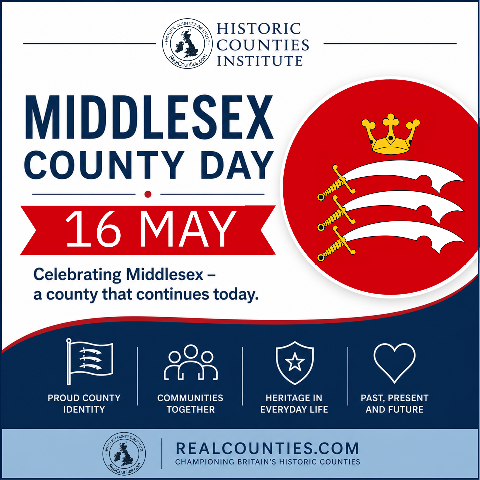 Middlesex county day to be marked on 16 May