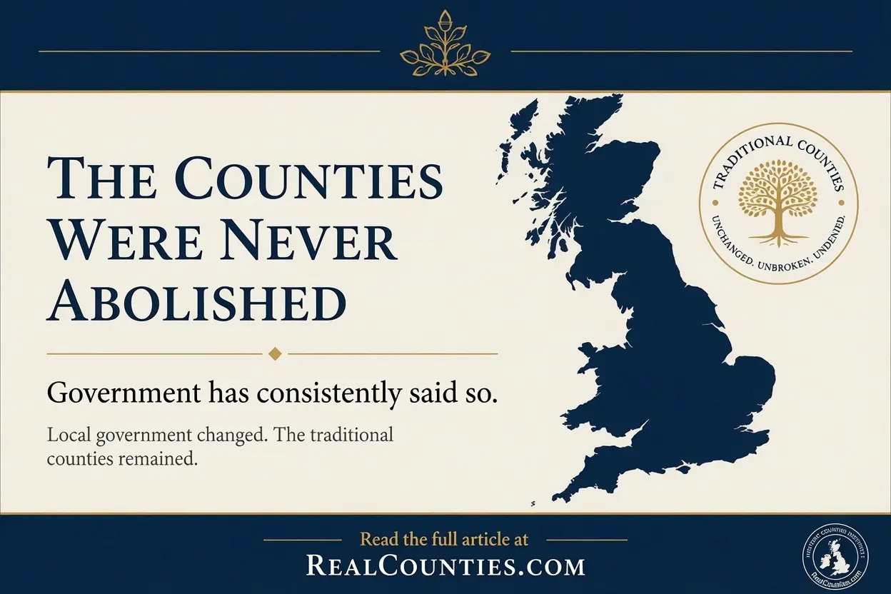 The counties were never abolished. So why does everyone think they were?