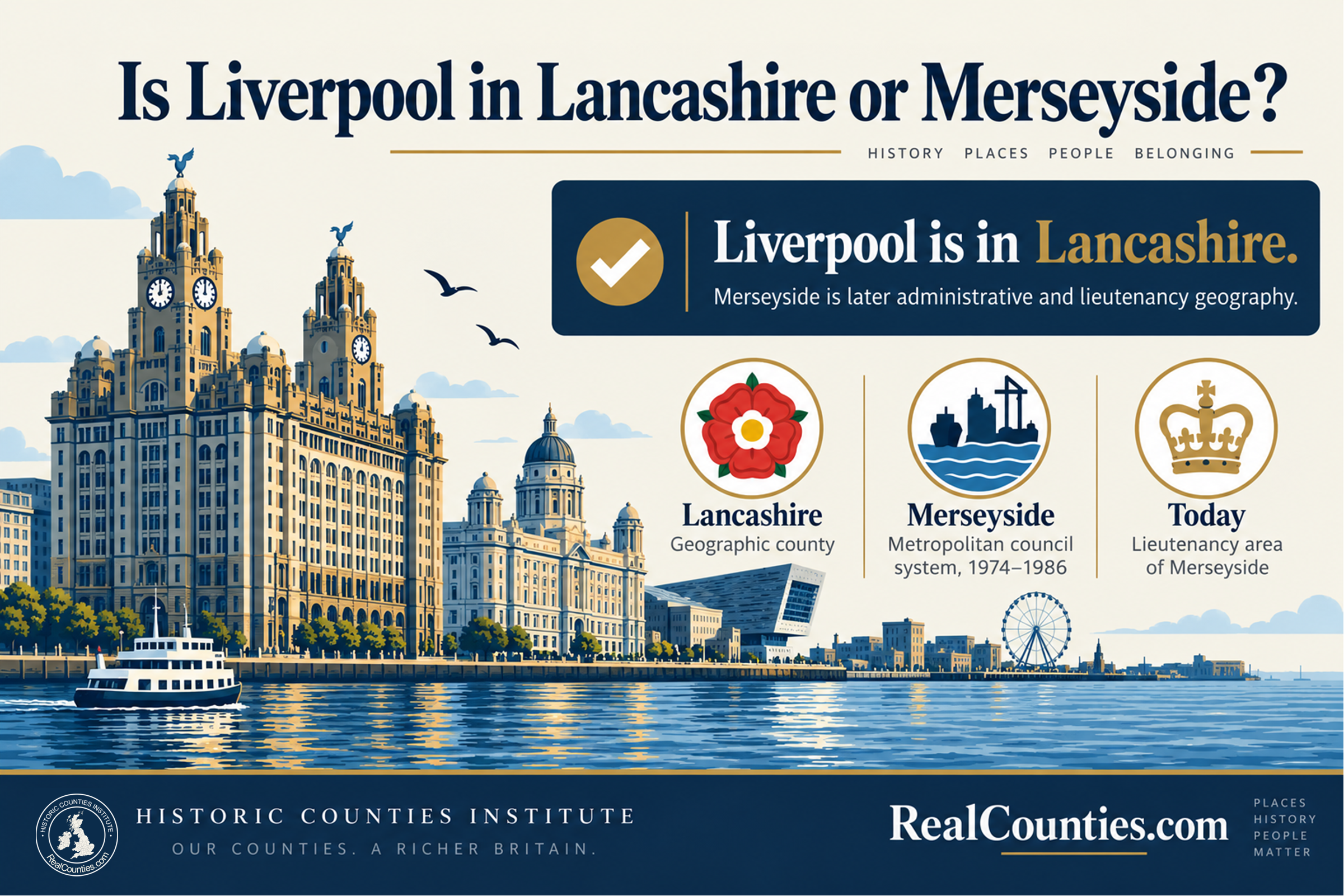 Is Liverpool in Lancashire or Merseyside?